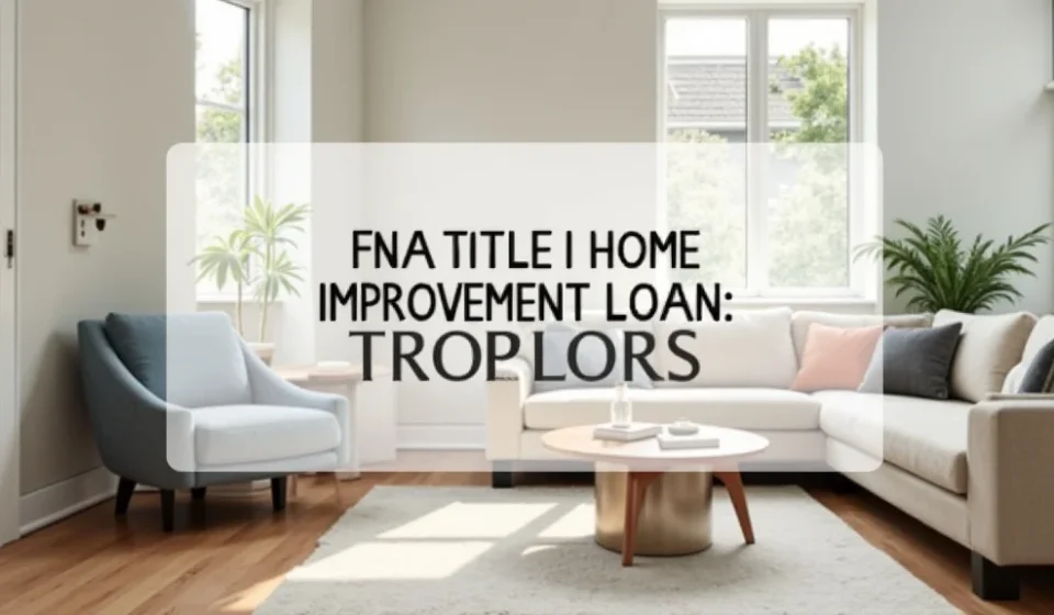 FHA Title 1 Home Improvement Loan: Renovate and Upgrade Your Home